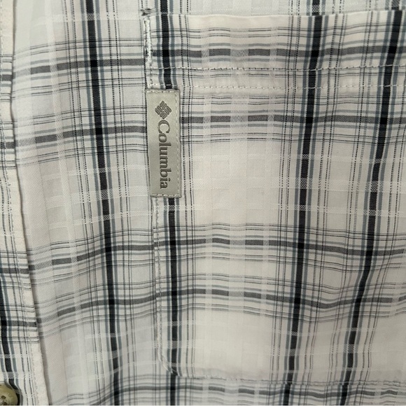 Columbia men’s plaid shirt sleeved button front shirt L - Picture 4 of 8